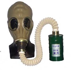 Chinese Military TF-1A Gas Mask Filter and Snorkel