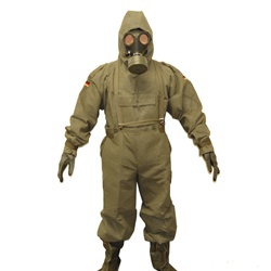 German Military NBC Protective Suit jacket pants boots gloves bag