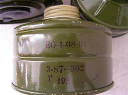 Russian Gas Mask Filter 40mm thread - Soviet Surplus