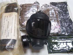 Complete Set: MSA Model 68 Tactical Gas Mask, Chemical Suit, Gloves and Boots