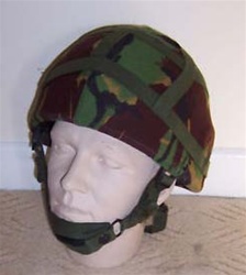 British Army GS Mk6 Kevlar Combat Helmet with DPM Camouflage Temperate Cover