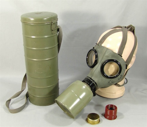 1939 WWII Army CHEMA Mask Respirator Filter